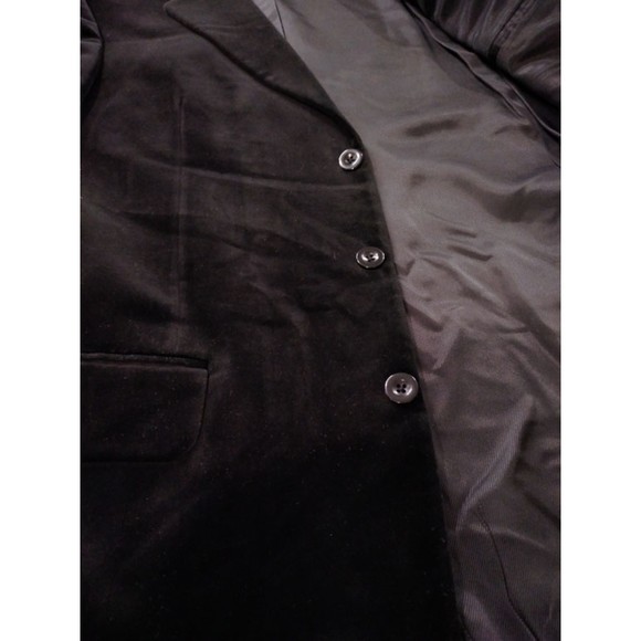 Stacy Adams Men's Cotton Velvety Soft Black 3 Button Blazer Sport Coat Sz 44R - Picture 7 of 10